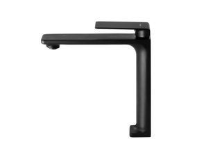 Смеситель для раковины (умывальника) Corsan TRINO BLACK MATT черный высокий CMB7112BL