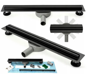 Трап для душа REA NEO SLIM PRO BLACK черный 50 см REA-G6992