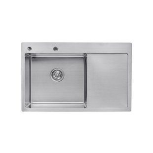 Кухонная мойка из нержавеющей стали Kroner KRP Geb&uuml;rstet-7849LHM CV025275