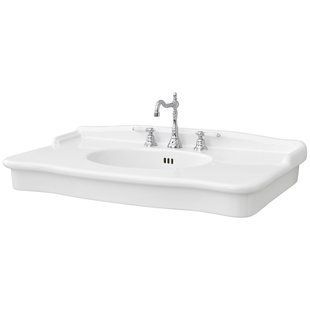 Умывальник керамический 112 см Artceram Hermitage, white glossy (HEL004 01; 00)