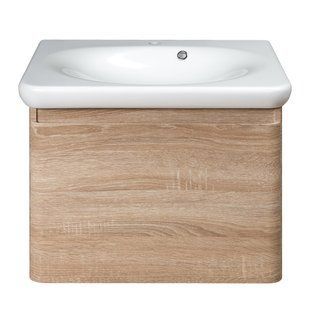 Тумба с умывальником Devit Fly New 60 светлый дуб 0020120WO