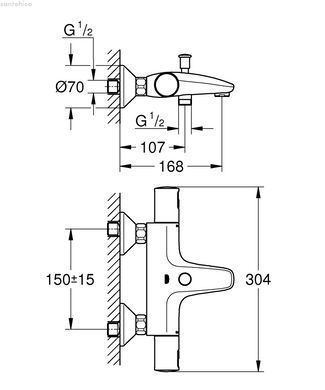 Термостат для ванни Grohe QuickFix Precision Start 34598000