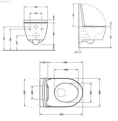 Інсталяція Grohe Rapid SL 38721001 3 в 1 + Унітаз підвісний Qtap Scorpio Ultra Quiet QT14332380AW з сидінням Soft Close