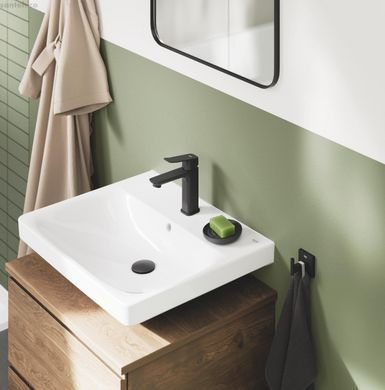 Смеситель для раковины Grohe Dice черный матовый 1018332430 с донным клапаном Push-Open