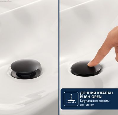 Смеситель для раковины Grohe Dice черный матовый 1018332430 с донным клапаном Push-Open