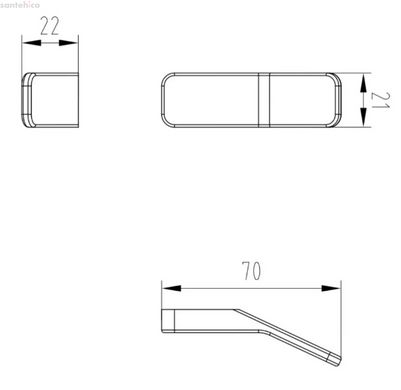 Крючок Devit Do It хром 4030110C