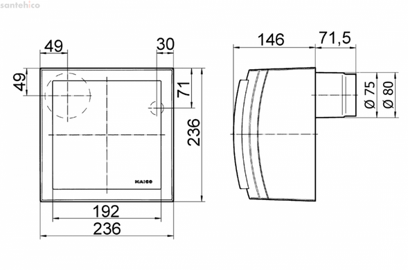 Витяжний вентилятор Maico ER-AP 100 F 0084.0172