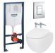 Комплект инсталляция Grohe Rapid SL 38772001 + Унитаз подвесной AM.PM Sensation FlashClean C301700WH + крышка с микролифтом