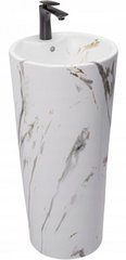 Раковина підлогова Rea Blanka Marble 40 см білий/мармур REA-U8704