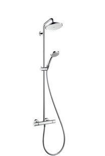 Hansgrohe Душевая система Croma 220 Showerpipe EcoSmart, поворотный держатель 400 мм, &frac12;&rsquo; 27188000 Croma