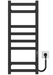 Рушникосушка електрична Deffi Avast 450x800 чорний матовий B.AV.80.45.8.E.B.R.2 правий