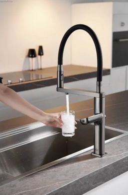Смеситель для кухни сенсорный Nett графит AG-43 033420