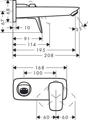 Смеситель для раковины Hansgrohe Logis черный матовый 71220670