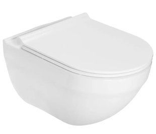 Унітаз підвісний Roca Hebe Round Rimless A34H138000 із сидінням Soft Close