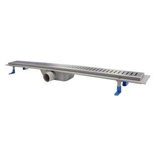 Трап линейный Q-TAP Dry FA304-900 с нержавеющей решеткой 900х73