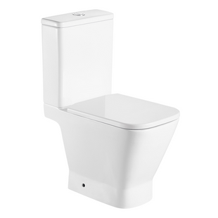 Унітаз підлоговий AquA PooL Ibiza Square Vortex Ultra Clean 88FBS610T03 із бачком та сидінням Soft Close