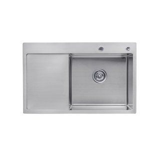 Кухонная мойка из нержавеющей стали Kroner KRP Geb&uuml;rstet-7849RHM CV025276