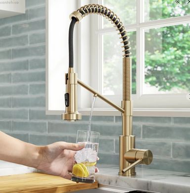 Смеситель для кухни Kraus Bolden античная бронза KFF-1610SFACB