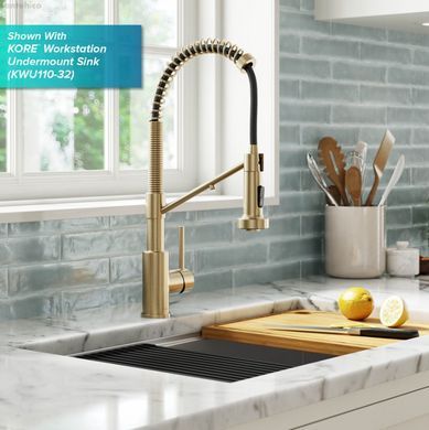 Смеситель для кухни Kraus Bolden античная бронза KFF-1610SFACB