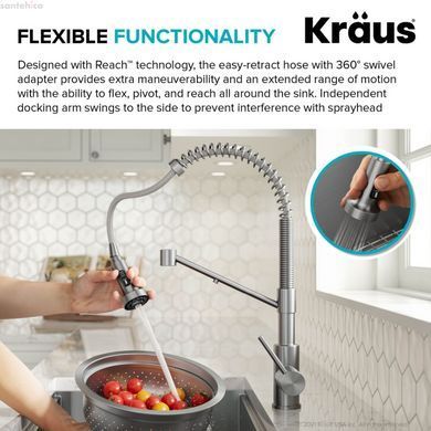 Смеситель для кухни Kraus Bolden античная бронза KFF-1610SFACB