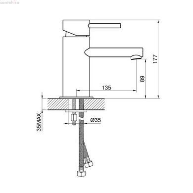 Смеситель для раковины Devit Prestige 16163124P
