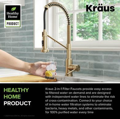 Смеситель для кухни Kraus Bolden античная бронза KFF-1610SFACB