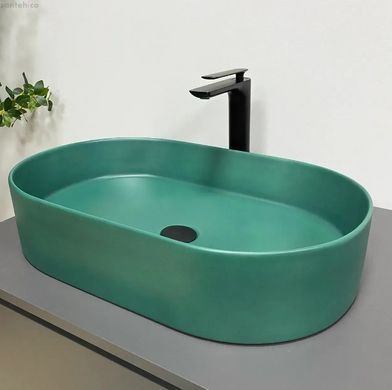 Раковина накладная VBI Verona 60 см зеленый матовый VBI-011327