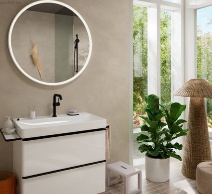 Змішувач для раковини Hansgrohe Tecturis S 240 Fine CoolStart чорний матовий 73360670 з донним клапаном push-open