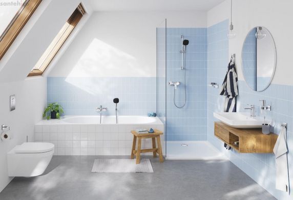 Смеситель для ванны Grohe QuickFix Dice&Vitalio Comfort хром BF101872VC с душевым гарнитуром