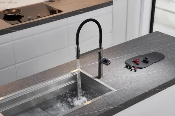 Смеситель для кухни сенсорный Nett графит AG-43 033420