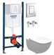 Инсталлиция Grohe Rapid SL 38772001 3 в 1 + Унитаз подвесной Roca Alegra Rimless A34H139000 с сиденьям Soft Close
