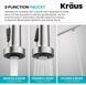 Смеситель для кухни Kraus Bolden античная бронза KFF-1610SFACB