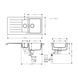 Кухонна мийка Hansgrohe S520-F530 чорний графіт 43357170