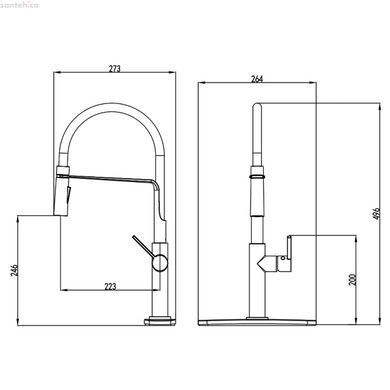 Смеситель для кухни Devit Laguna черный матовый 56110B
