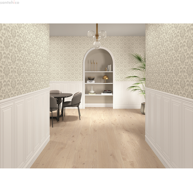 Плитка MOLDURA BLANCO MATE 5X30, матовая, белая глина