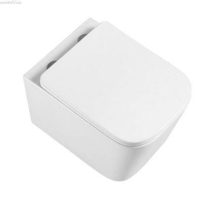 Інсталяція Qtap Nest UNI QT0233M370 з клавішею хром глянцевий + Унітаз підвісний Qtap Crow Ultra Quite QT05335171W з сидінням Soft Close