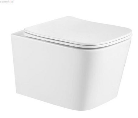 Інсталяція Qtap Nest UNI QT0233M370 з клавішею хром глянцевий + Унітаз підвісний Qtap Crow Ultra Quite QT05335171W з сидінням Soft Close