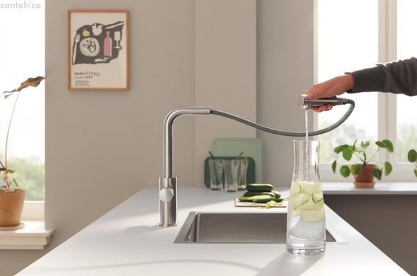 Смеситель для кухни Grohe Blue Pure Minta сталь 30590DC0