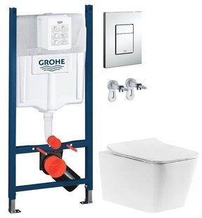 Инсталляция Grohe Rapid SL 38772001 4 в 1 + Унитаз подвесной Devit Linea 3040120 с сиденьем Soft Close