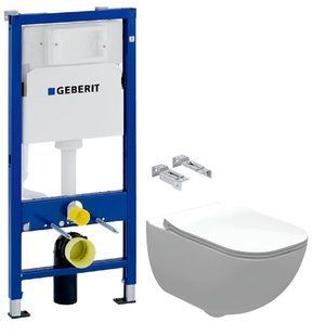 Інсталяція Geberit Duofix 458.103.00.1 + Унітаз підвісний Roca Alegra Rimless A34H139000 з сидінням Soft Close