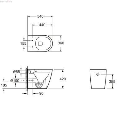Унитаз напольный Devit Do It 4020520 с сиденьям Soft Close