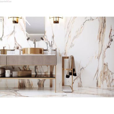 Плитка GRES CALACATTA GOLD RECT, матова, керамограніт