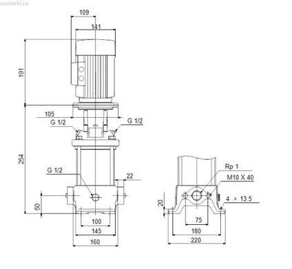Электронасос скважинный Grundfos CR 1-3 A-A-A-E-HQQE 96447252