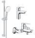 Набір змішувачів Grohe BauEdge New 3 в 1 хром UA123365S1