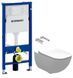 Инсталляция Geberit Duofix 458.103.00.1 + Унитаз подвесной Roca Alegra Rimless A34H139000 с сиденьям Soft Close