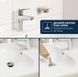 Смеситель для раковины Grohe Dice хром 1018570000 с донным клапаном Push-Open