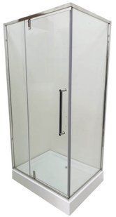 Душевая кабина Veronis 100x80 (Профиль - хром, стекло - прозрачное) KN-16-10 без поддона