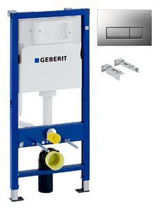 Інсталяція Geberit Duofix 458.103.00.1 з клавішею Delta50 хром матовий 115.119.46.1