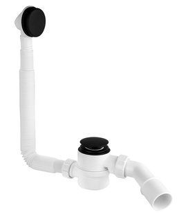 Сифон для ванни McAlpine чорний матовий HC2600CLMB click-clack