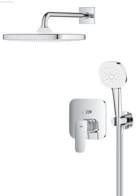 Душова система прихованого монтажу Grohe Cubeo Tempesta 250 хром 1053360000